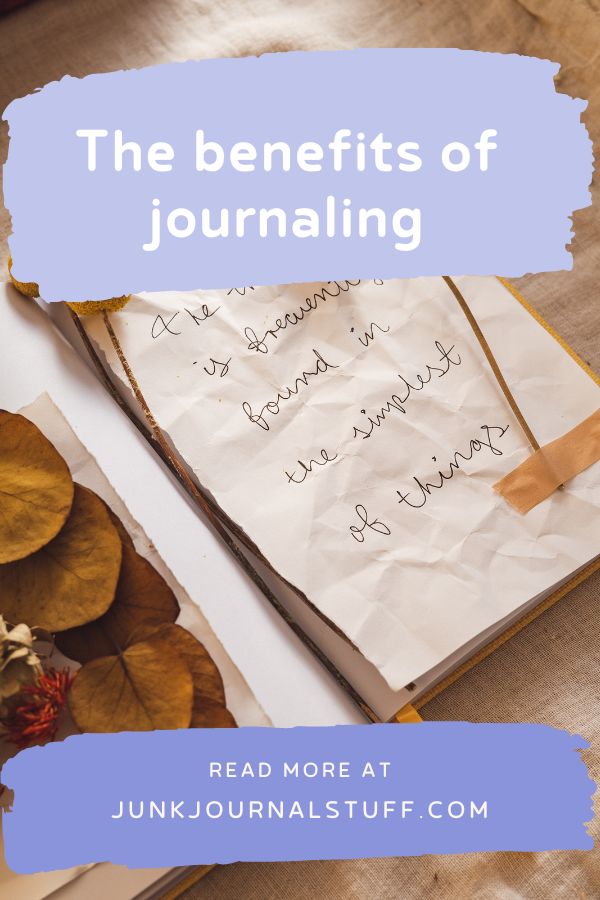 The benefits of journaling - pin