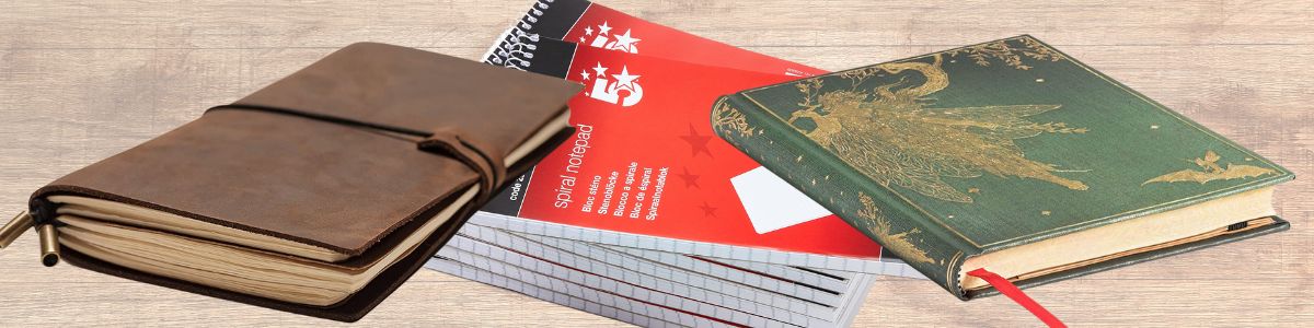 Junk journal supplies for beginners - notebooks and paper