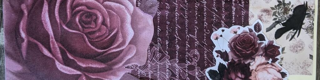 Fussy cutting example junk journal page