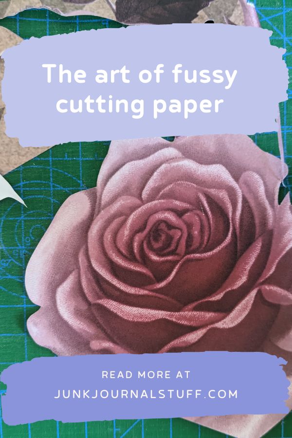 The art of fussy cutting paper