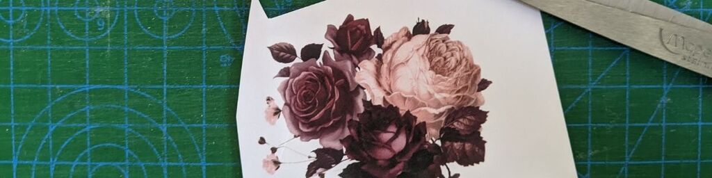Fussy cutting with a border