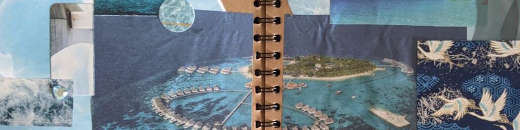 Travel inspired junk journal